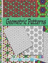 Geometric patterns: Coloring Book For Adults Relaxation