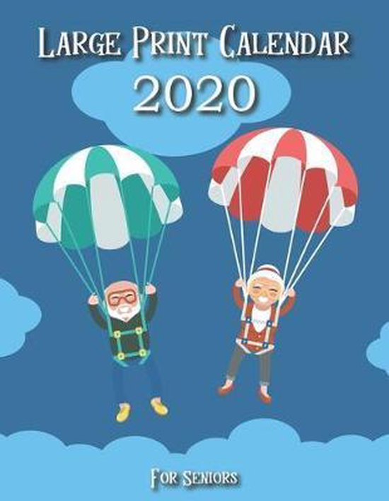 Large Print Calendars for Seniors 2020 Visually impaired calendar 2020