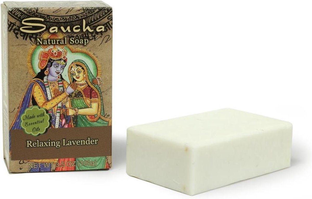 Saucha zeep, Relaxing Lavender, Prabhuji's Gifts, 100% natuurlijk, vegan