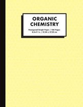 Organic Chemistry: Hexagonal Graph Paper Notebook, 150 pages, 1/4 inch hexagons, yellow