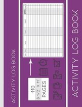 Purple Activity Log: An Office Visitor Log Book