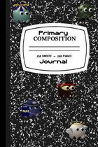 Primary Composition Journal 120 Sheets 240 Pages: Video Game Characters Cover For Grades K - 6