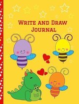 Write and Draw Journal: Primary Composition Lined and Half Page Lined Paper with Drawing Space (7.4'' x 9.6'' Notebook), Learn To Write and Draw