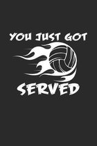 You just got served: 6x9 Volleyball - dotgrid - dot grid paper - notebook - notes