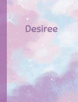 Desiree: Personalized Composition Notebook - College Ruled (Lined) Exercise Book for School Notes, Assignments, Homework, Essay
