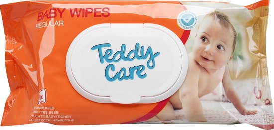 Teddy Care Baby Wipes 90 stuks - Billen doekjes - Regular - Dermatologisch getest