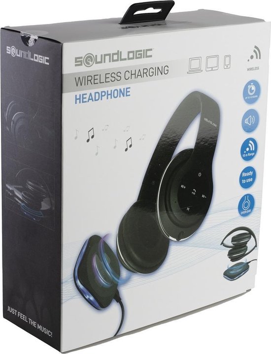 Soundlogic Wireless charging headphone - draadloze koptelefoon oplaadbaar -  Plug and Play | bol.com