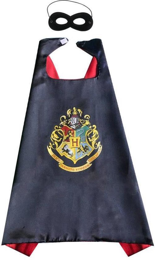 Harry Potter verkleedpak zwarte cape + masker - Verkleden kind - 3-9 jaar -  maat 98-128 | bol.com