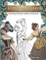 Vintage Gypsy Coloring book for adults relaxation
