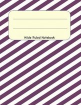 Wide Ruled Notebook: 8.5 x 11 Journal 100 Pages
