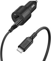 OtterBox 12W USB-A naar USB-C Autolader met kabel - Zwart
