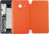 Let op type!! Original Horizontal Flip Leather Case + Plastic Back Cover for Microsoft Lumia 640XL (Orange)