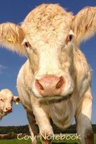 Cow Notebook: Cute Big White Charolais Cow/Heifer journal or Notebook to write in, draw in or doodle in. Will make a nice gift for f