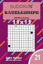 Sudoku Battleships - 200 Easy Puzzles 11x11 (Volume 21)