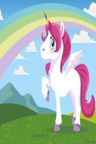 Original unicorn with rainbow notebook