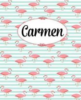 Carmen: Personalized Journal For Carmen 100 Blank Lined Journal Pages Carmen Gifts