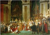 Inwijding van keizer Napoleon en kroning van keizerin Joséphine, Jacques-Louis David - Foto op Forex - 80 x 60 cm