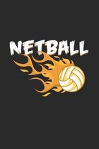 Netball: 6x9 Netball - dotgrid - dot grid paper - notebook - notes