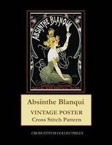 Absinthe Blanqui: Vintage Poster Cross Stitch Pattern