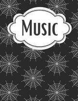 Spiderweb Sheet Music Songwriting Notebook