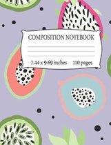Composition Notebook 7.44 x 9.69 Inches 110 pages: Bullet Dot Grid College Gift for Students, Teacher, Friend To Write Goals, Ideas & Thoughts, Writin