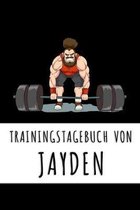 Trainingstagebuch von Jayden: Personalisierter Tagesplaner f�r dein Fitness- und Krafttraining im Fitnessstudio oder Zuhause