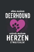 Ohne meinen Deerhound: Wochenplaner 2020 - Kalender mit einer Woche je Doppelseite und Jahres- und Monats�bersicht - ca. Din A5