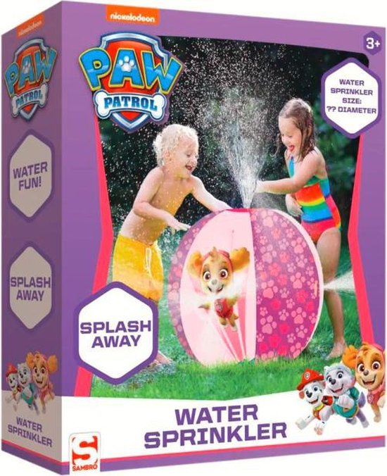 paw patrol beach ball sprinkler