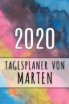 2020 Tagesplaner von Marten: Personalisierter Kalender für 2020 mit deinem Vornamen
