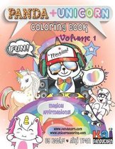 Panda & Unicorn Coloring Book