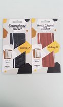 Smartphone stickers leer en hout Samsung Galaxy S7