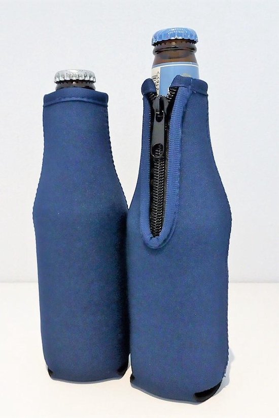 2 st. flessen koel houder - bierfles - bierfleshouder - Navy Blauw van Blumtal — afbeelding 5