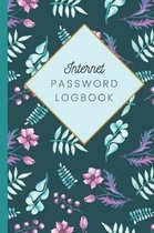Internet Password Log: Floral Themed Journal For Home and Office Organziation