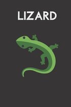 Lizard: small lined Lizard Notebook / Travel Journal to write in (6'' x 9'') 120 pages