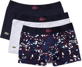 Lacoste Heren 3-pack Trunk - Thica/Silver Chine-Navy Blue - Maat S