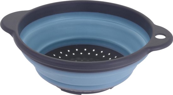 MumdoYAL Passoire Pliable Silicone - Lot De 2 | Compacte Et Portable | 27x24.8x3.8 Cm | Idéale Cuisine Et Voyage