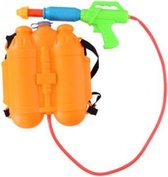 1x pistolet à eau jouet / pistolets à eau orange - sac à dos réservoir d'eau avec seringue à eau
