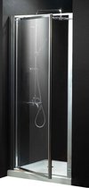 Vips douchedeur met aluminium profiel en helder CE gekeurd veiligheidsglas 74-80x190cm