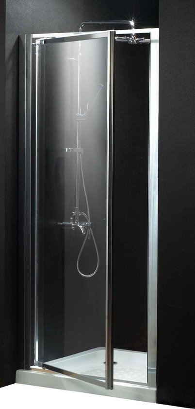 Vips douchedeur met aluminium profiel en helder CE gekeurd veiligheidsglas  74-80x190cm | bol.com