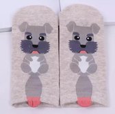 Leuke dieren enkelsokken Catroon style sokken Unisex maat 36 - 41