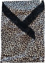 B brand pyjama set leopard gestipt kant maat XL