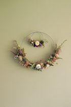 Droogbloemen krans | DIY pakket | Dubbel | 30cm