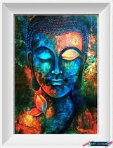 Artstudioclub®  Diamond painting volwassenen volledige bedekking 30x40cm Kleurige Budha