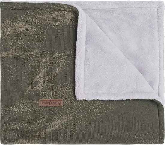 Baby's Only - Gebreide ledikantdeken soft - Baby deken Sparkle - Dekentje voor jongens en meisjes - 1.4 TOG - 100x135 cm - Zilver-Roze Mêlee - Met subtiel glittertje