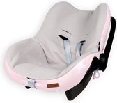 Baby's Only Baby autostoelhoes 0+ Ster - Hoes voor autostoel groep 0+ - Geschikt voor Maxi-Cosi - Baby Roze/Grijs - Geschikt voor 3- & 5-puntsgordel
