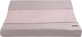 Baby's Only Gebreide baby aankleedkussenhoes - Waskussenhoes - Overtrek verzorgingskussen Sparkle - Zilver-Roze Mêlee - 45x70 cm - Met subtiel glittertje