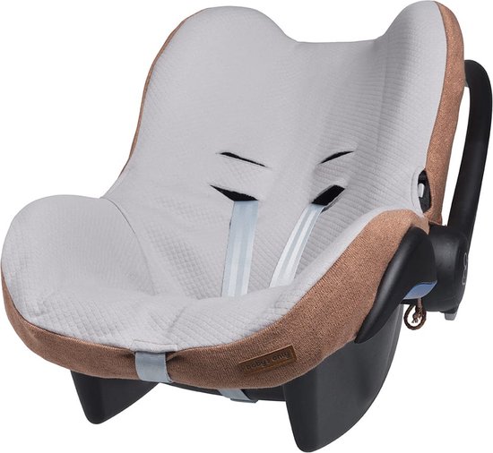 Baby's Only Baby autostoelhoes 0+ Sparkle - Geschikt voor Maxi Cosi - Hoes voor autostoel groep 0+ - Koper-Honey Mêlee - Met subtiel glittertje - Geschikt voor 3-puntsgordel