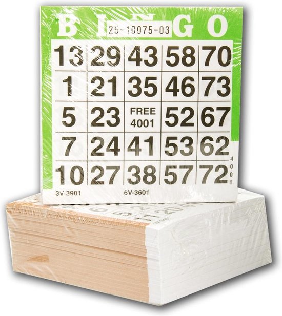 Afbeelding van het spel Bingo kaarten 500 stuks
