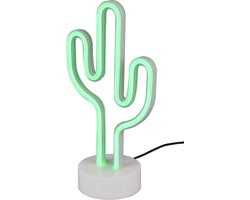 REALITY CACTUS - Tafellamp - Wit - incl. 1x SMD 1,5 W - USB-aansluiting - Niet dimbaar - Geschikt voor accuvoeding REALITY CACTUS - Tafellamp - Wit - incl. 1x SMD 1,5 W - USB-aansluiting - Niet dimbaar - Geschikt voor accuvoeding