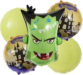 Frankenstein-Halloween-Folie-Ballonnen-Set(5stuks)